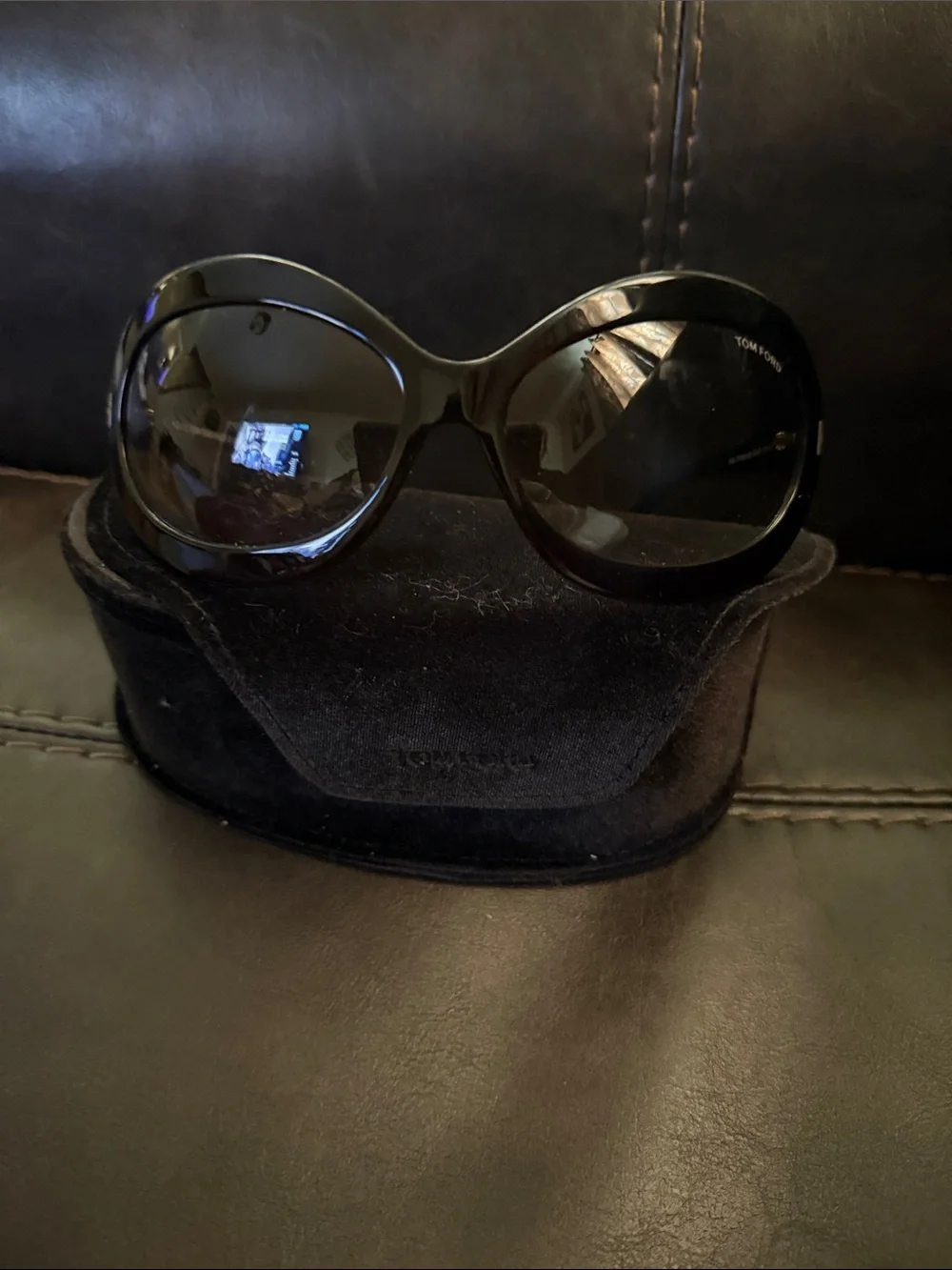 Tom Ford Oversized  Black Women's Sunglasses